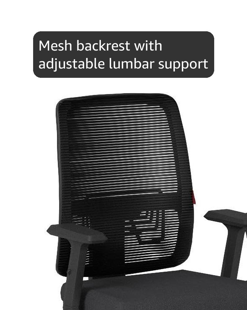 Featherlite Versa MB Ergonomic Office Chair with Arm (Black